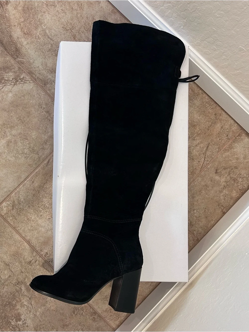 🖤HP🖤Novela Black Over-the-Knee Suede Block Heel Boot - Size 7